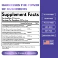 thumbnail image 5 of Grow Vitamin Mushroom Mind Supplements - Focus, Memory, Cognitive Nootropic, Immune, Antioxidant, Performance Powder, 90 Veg Capsules, 5 of 9
