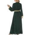 thumbnail image 5 of YHAJDS Women's Casual Dress,Long Sleeve Long Dress for Women Solid Color Round Neck Ankle Length Dress Elegant Casual Dress with Sleeves Comfortable Fall Dresses for Women, 5 of 5