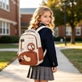 thumbnail image 2 of Miaoju Cute Cartoon Backpack for Ages 2-6, Waterproof Lightweight Bookbag,School Daypack for Travel, Brown, 2 of 5