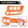 thumbnail image 4 of Unique Bargains 1 Pcs Console AC Switch Button Control Cover Trim for Jeep Wrangler JK JKU 2011-2017 A/C Air Conditioning Panel Cover Trim ABS Orange, 4 of 6