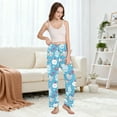 thumbnail image 5 of Dailycode Women's Pajama Pants Wide Leg Lounge Pj Bottoms With Pockets Cute Desserts, 5 of 7