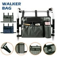 thumbnail image 1 of RZVNMKO Walker Bag Bolsa de Almacenamiento con Portavasos de Gran Capacidad, Organizador de Almacenamiento para Sillas de Ruedas, Bolsa de Almacenamiento Plegable para Ancianos y Discapacitados, Gris, 1 of 10