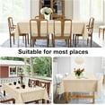 thumbnail image 5 of Xukmct Rectangle Table Cloth Linen Tablecloth Waterproof Decorative Soft Fabric Table Cover for Dining/Buffet/Wedding, 43" x 63", 5 of 8