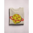 thumbnail image 3 of Planet Pizza In Space Sweatshirt Men -Image by Shutterstock, Male XX-Large, 3 of 4