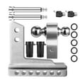 thumbnail image 1 of Adjustable Trailer Hitch, 6in Drop & Rise Hitch, 2 Latches with Locks, Heavy Duty Aluminum Tow Hitch, 1 of 5