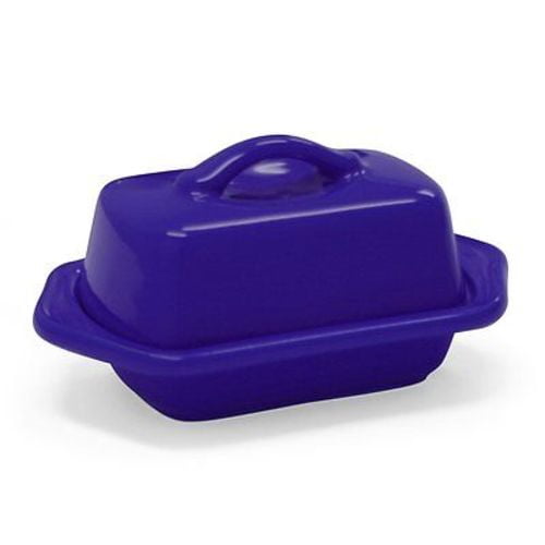 Chantal Ceramic Mini 1/2 Stick Butter Dish Indigo Blue