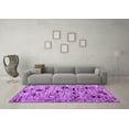 thumbnail image 3 of Ahgly Company Indoor Square Abstract Purple Modern Area Rugs, 8' Square, 3 of 4
