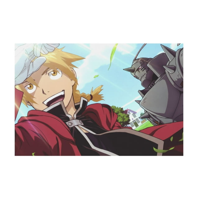 Qingyee Anime Canvas Poster Polyester Multi Size Decorative Poster,Fullmetal Alchemist Poster Anime Paint Decorative Poster
