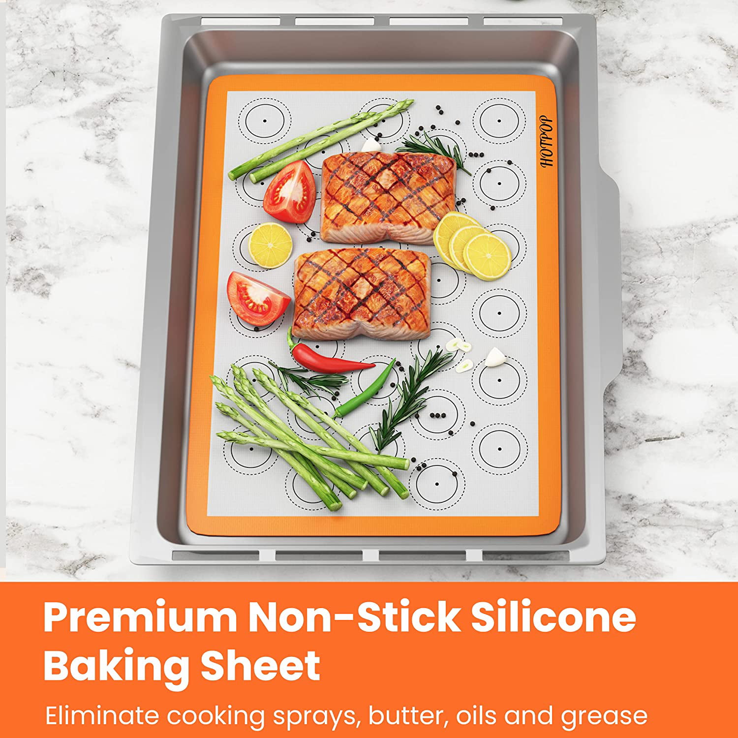 Non Stick Perforated Silicone Baking Mat 30x40 Heat Resistant