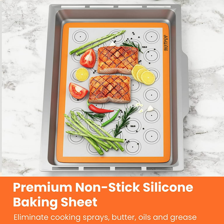 Silicone Baking mat, Half Sheet, 16.5 L x 11.5 W x 0.75 MM Thick,  Reusable Baking Sheet Liner, Thick, Non-Stick, Easy Clean, Professional  Grade, for