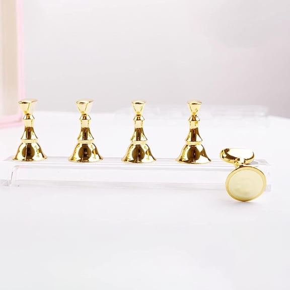 HonestMatter nail stand, nail holder for painting nails, nail stand for press ons, magnetic acrylic display base for DIY art and practice, Metal and Acrylic