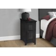 thumbnail image 2 of Narrow Accent Table with Black Veneer, Storage, Bedroom & Living Room Use, 2 of 6