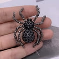 thumbnail image 3 of Lunfar Black Spider Crystal Rhinestone Gothic Brooch Pin, 3 of 4