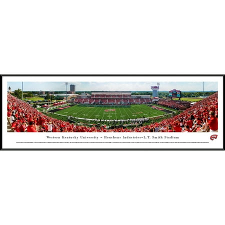 Kentucky Yard - Western Kentucky Football - 50 Yard Line - Blakeway Panoramas College Print with Standard Frame