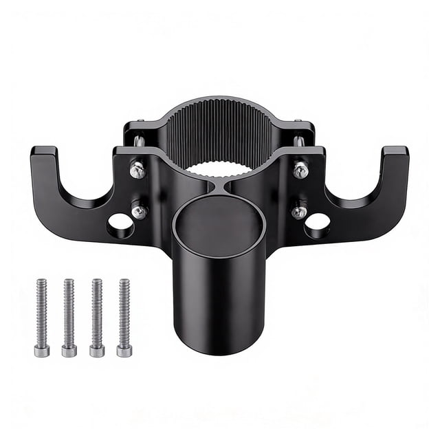 Trailer Towing Chain Organizer with 7-Way Connector Holder Anti-rust Heavy Duty Aluminum Alloy RV Trailer Chain Wire Holder Utility Trailer Accessories