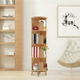 thumbnail image 2 of Miumaeov Rotating Bookshelf 360 Display Floor Standing Bookcase Storage Rack for Kids&Adults Multi-Functional Bookshelf Organizer (4 Tiers), 2 of 12
