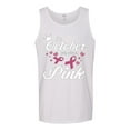 thumbnail image 2 of Wild Bobby In October We Wear Pink Crown Breast Cancer Awareness Men Tank Top, White, Small, 2 of 6