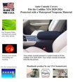 thumbnail image 2 of Auto Console Covers -Fits The Cadillac XT6 2020-2024 Center Console Armrest Cover Waterproof Neoprene Fabric- Tan, 2 of 3