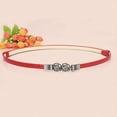 thumbnail image 2 of Baberdicy Belts for Women, Women Belt for Dresses Retro Stretch Ladies Waist Belt Red, 2 of 4