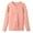 Pink, variant on Elegant Ladies Thermal Underwear Top Quilted Long Sleeve Cardigan for Autumn Warmth and Casual Style