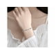 thumbnail image 3 of 2pz Pulseras Brazaletes Forma Corazón Para Mujeres Plata Xtellar color plateado, 3 of 4