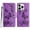 Purple, variant on Compatible With iPhone 14 Pro Wallet Case Full Coverage 360° Protection Dustproof Card Pocket Kickstand Butterfly Pattern Shockproof Magnetic Closure Luxury Folio Phone Cover,Gray