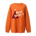 thumbnail image 2 of Camisas de Navidad Para Mujer Tops de Cuello Redondo Blusa de Manga Larga Suelta de Moda Odeerbi ODB198058, 2 of 5