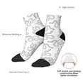 thumbnail image 6 of Fuzoiu Hand Drawn Snake Print Adult Socks, Crew Moisture-wicking Socks, Unisex Cushion Crew Socks,Casual Sports Ankle Socks, 6 of 7