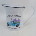 thumbnail image 1 of White With Blue Truck 'Flower Market' Pitcher, 1 of 1