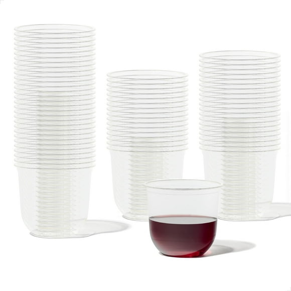 Vasos para bebidas frías TOSSWARE NATURAL Arc, 350 ml, PLA a base de plantas, 50 unidades