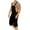 Black, variant on Mens Shorts Bib Overall Casual Fashion Solid Breast Pocket Denim Ripped Shorts Straight Type Overalls