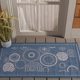thumbnail image 2 of Safavieh Courtyard Hugo Oriental Indoor/Outdoor Area Rug, Blue/Natural, 2'7" x 5', 2 of 13