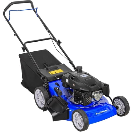 Anlibatt 21 Inch Gas Lawn Mower, 201cc 5.7HP 4-Cycle OHV Engine Gasonline Walk-Behind Push Mowers With Bagging, Adjustable Cutting Height
