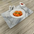 thumbnail image 2 of Ambesonne Grey Place Mats Set of 4, Modern Marble Print Star Lines, Standard Size, Pale Purpleblue Pearl, 2 of 5