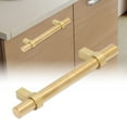 thumbnail image 4 of Poignées de Tiroir, Poignée d'Armoire en Acier Inoxydable de Remplacement Doré pour Porte pour Garde-Robe pour Cuisine Distance des Trous 192mm, 4 of 8