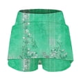 thumbnail image 6 of GiLiling Girls Casual Skort Floral Print Mini Skirt Elastic Waist with Built-in Shorts Lightweight Active Skirt for Daily and Play (Mint Green, 7-8 Years), 6 of 6