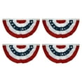 thumbnail image 2 of SMKE Patriotic Half Fan Bunting,4Pc 47X23" Classic Star Stripes Pleated Fan Flag,Usa National Fan Banner,Stars & Stripes Decor Flag,250Th Anniversary Ornament,Festival Scene Hanging Decoration, 2 of 9