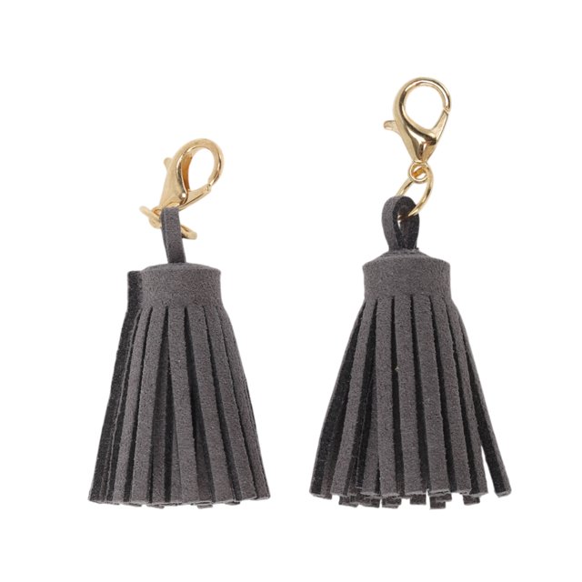 Ofertas Únicas 1 Par de Encantos para Cordones Borlas Accesorios de Zapatos Gris Oscuro