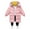 Pink, variant on Ruyang Kids Winter Coat Boys Girls Puffer Jacket Down Quilted Parka Coats Padded Warm Thermal Long Hooded Overcoat
