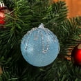 thumbnail image 5 of LanSuare 3Pcs Christmas Tree Ornaments Balls, Multicolor Glittering Xmas Balls Decoration, Shatterproof Xmas Bulbs Decorations for Christmas Tree, Glittering Hanging Ball for Party Event, 5 of 6