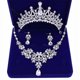 thumbnail image 1 of Conjunto De Joyería De Boda, Pendientes Elegantes De Plata Brillante, Conjunto De Collar Para Fiesta De Cumpleaños Nupcial, 1 of 5
