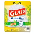 Glad ForceFlex Tall Kitchen Trash Bags, Gain Original Scent with Febreze Freshness (13 gal., 150