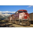 thumbnail image 2 of Art.com Canadian Pacific Freight Train Locomotive at Banff Station Stretched Canvas Print Wall Art by Neale Clark, 18" x 12", 2 of 4