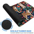 thumbnail image 6 of Long Mouse Pads for Desk,Shiba Inu Dog and Flower Floral Desk Mats on Top Of Desks, Desk Mouse Pad Extra Large with 3mm Non-Slip Base and Stitched Edge for Gaming,Office,Work,Home 35.4"x15.7", 6 of 6
