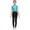 Blue Green, variant on iiniim Kids Girls Dance Unitards Sleeveless Cutout Mock Neck Rhinestones Sequins Jumpsuit Acrobatics Costume Hot Pink 12