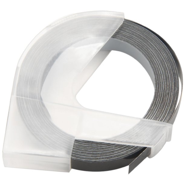 5 Roll Embossing Label Tape SelfAdhesive 3D Plastic 9mm x White on