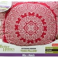 Better Homes and Gardens Red Lace Outdoor Toss Pillow