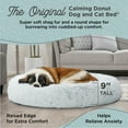 thumbnail image 2 of Best Friends by Sheri Original Calming Donut Dog and Cat Bed, Shag Faux Fur, Frost Gray, XL (45x45") - Helps Provide Anxiety Relief for Pets, 2 of 8