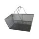 thumbnail image 5 of Cesta de compras de malla de alambre con asa, contenedor de hierro, organizador de almacenamiento portátil resistente multiusos para tiendas y Negro, 5 of 8