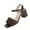 Coffee, variant on TAGOLD Womens High Heels Shoes,Women Fashionable Casual Hot Item Thick Heel Soft Leather Summer Versatile Buckle With Style High Heels